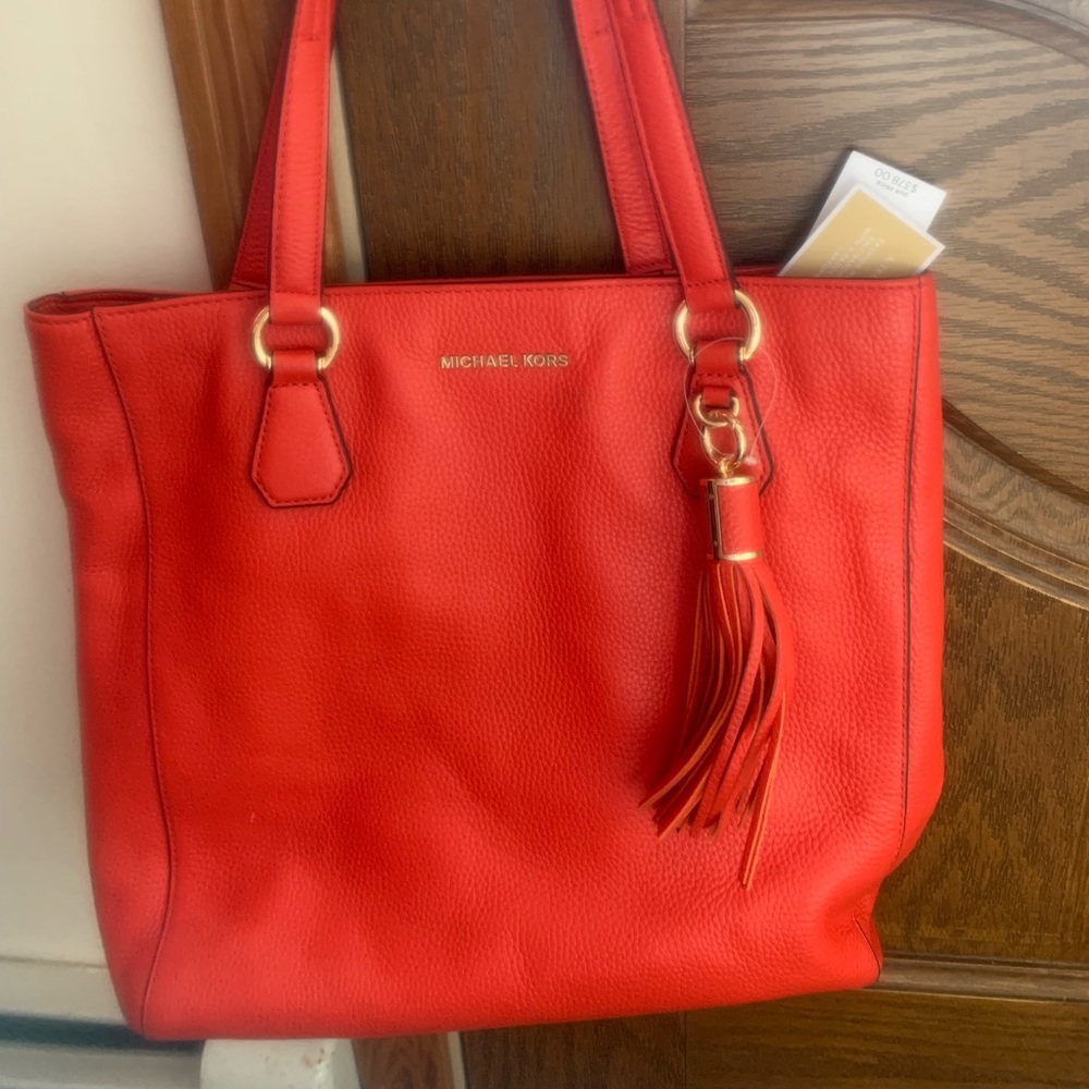 NWT Michael Kors Sienna Leather Tote